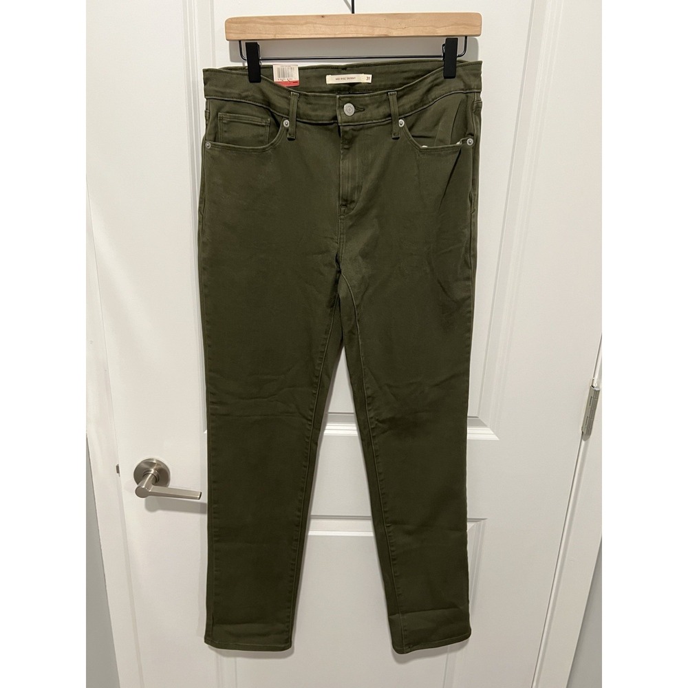 Levi's Women's Mid-Rise Skinny Jeans - Size 31 - Green - NWT
